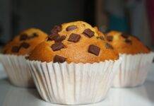 Muffin con gocce di cioccolato