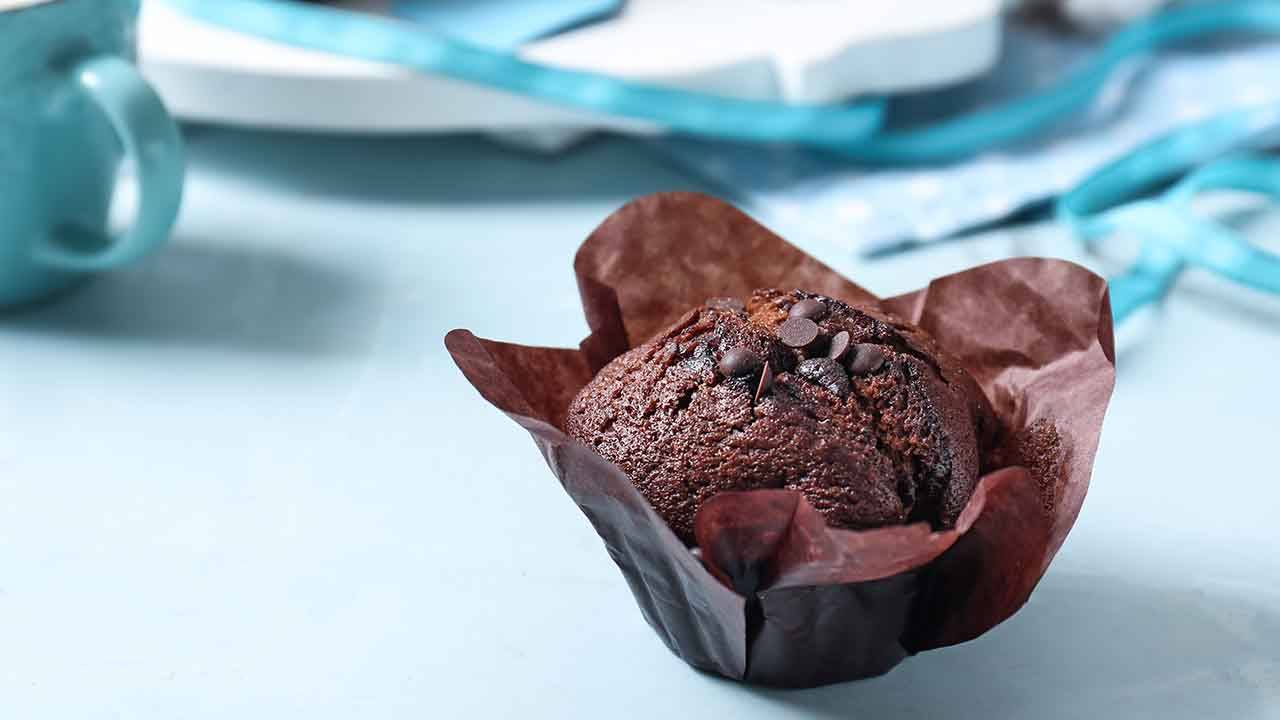Muffin al cioccolato senza lattosio