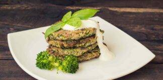 Pancake di cavolfiore e broccoli