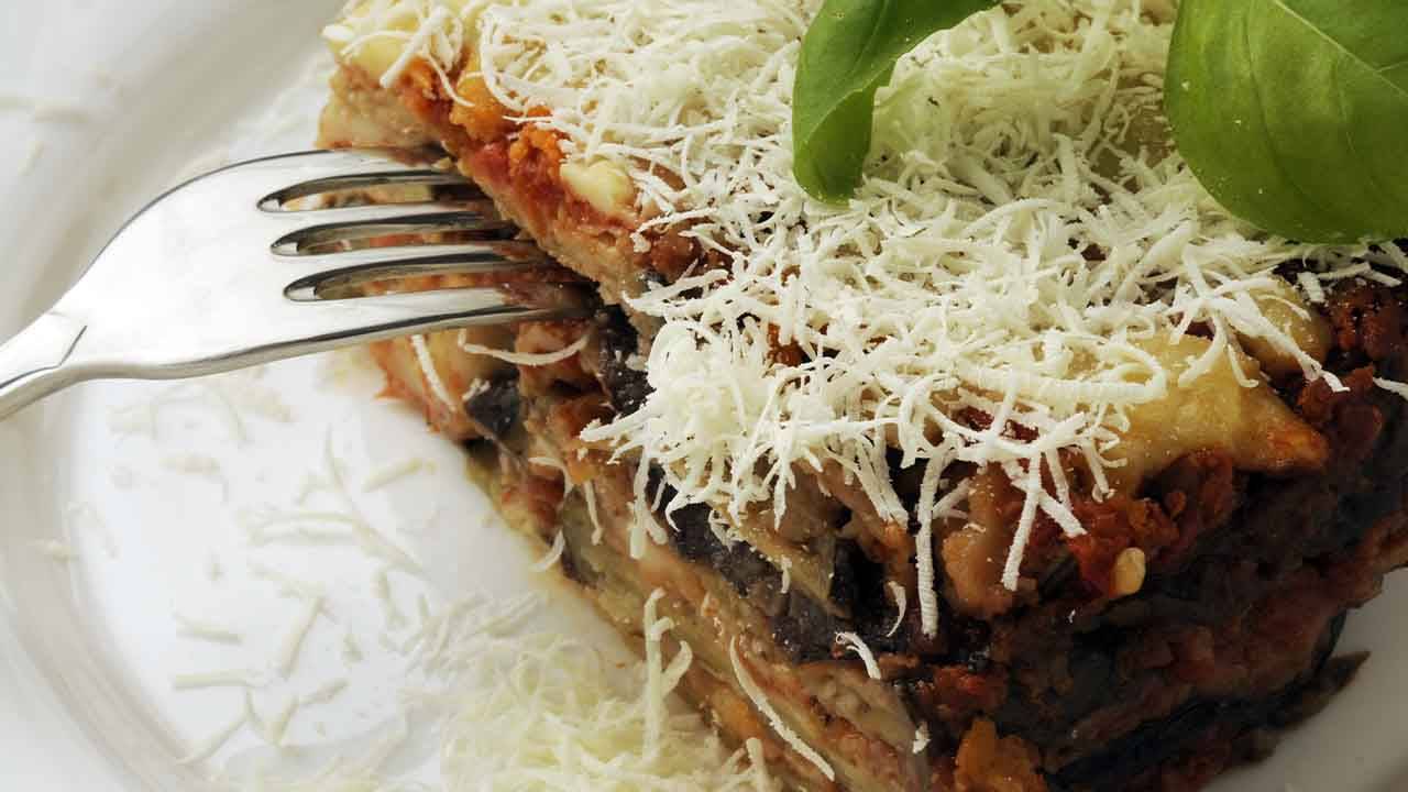 Melanzane alla parmigiana a crudo