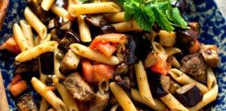 Penne fredde con melanzane