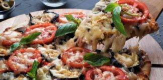 Pizza con melanzane