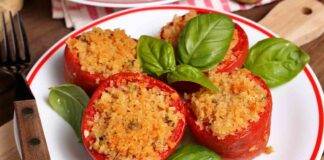 Pomodori al forno con tonno