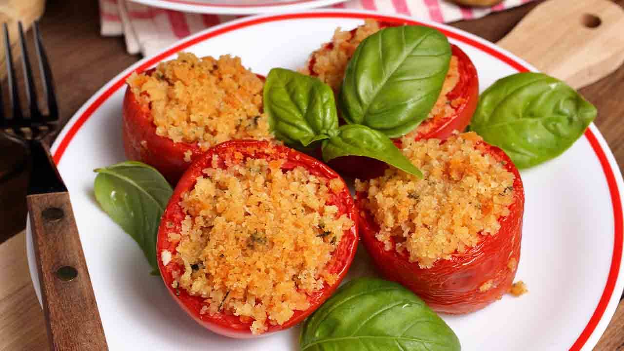 Pomodori al forno con tonno