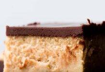 Quadrotti al formaggio cheto, dolci soffici e leggeri Dolcetti cheto al cioccolato e formaggio