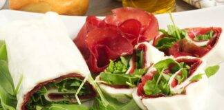 mozzarella fresca con bresaola