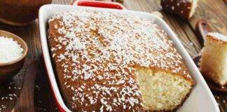 Torta soffice di semolino e cocco