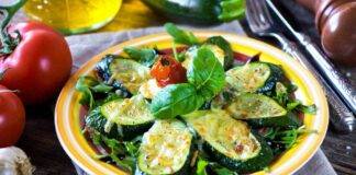 Zucchine arrostite con formaggio