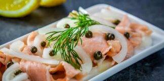 Salmone marinato con cipolle ricettasprint