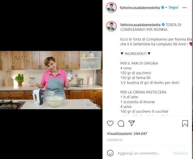 Benedetta Rossi fatta nera confessione - RicettaSprint