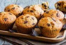 Muffin con gocce cioccolato