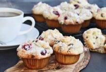 Muffin ciliegie e cocco