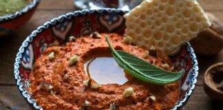 Crema di peperoni e noci