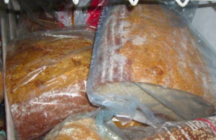 Pane in congelatore