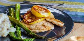 pollo limone asparagi ricetta FOTO ricettasprint