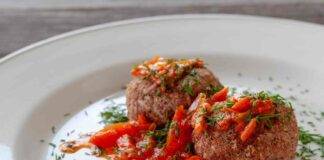 polpette peperoni agrodolce ricetta FOTO ricettasprint