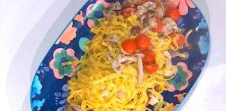 E' sempre mezzogiorno | Ricetta della chef Zia Cri | Tagliatelle gambuccio e funghi