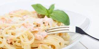 Pasta al pesce e panna