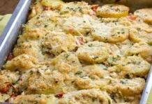 Contorno al forno di verdura e formaggio