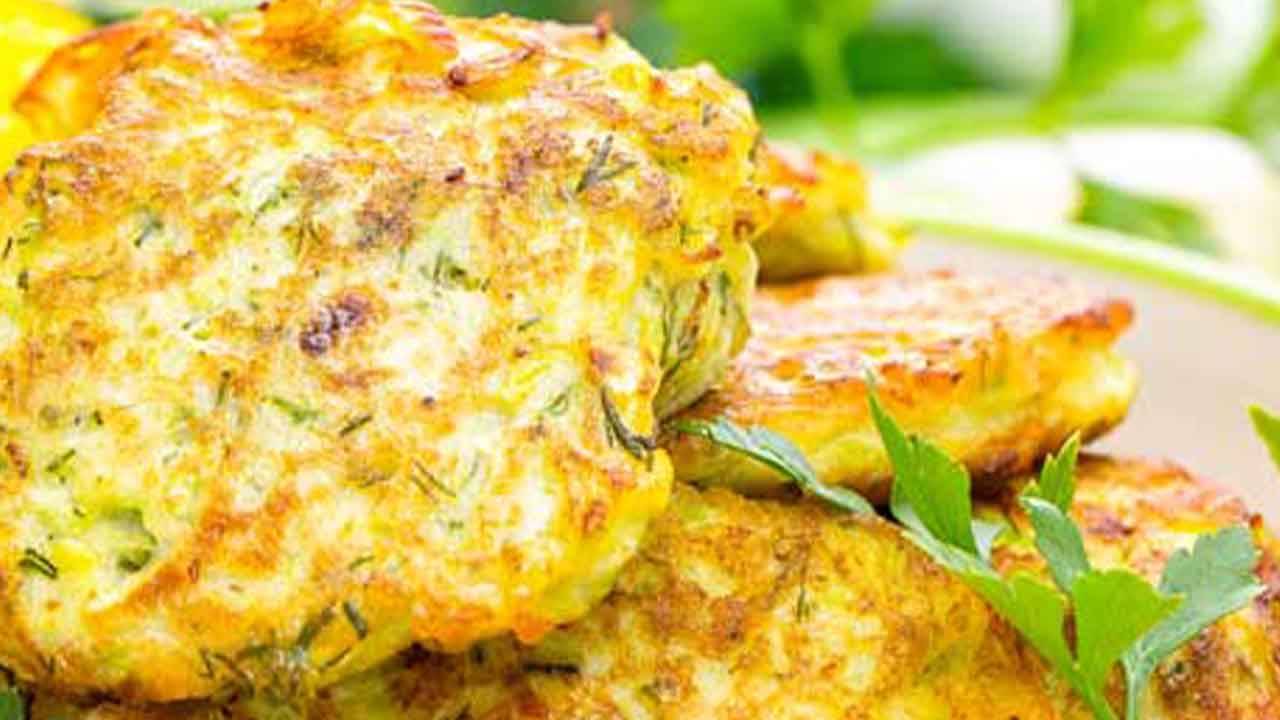 Frittelle di zucchine al forno