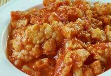 Cavolfiore al pomodoro piccante | Contorno facilissimo e saporito