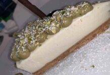 Cheesecake morbida panna cotta e pistacchio