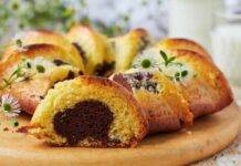 Ciambella con cuore di cacao