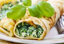 Crepes verdure e ricotta al forno