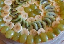 Crostata fredda di frutta con crema al mascarpone vanigliata