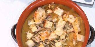 E' sempre Mezzogiorno | Ricetta della chef Barbara De Nigris | Zuppa tedesca con patate e funghi