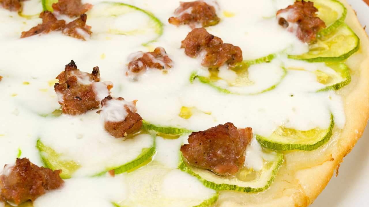 Focaccia con zucchine