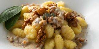 Gnocchi con crema di gorgonzola e noci ricettasprint