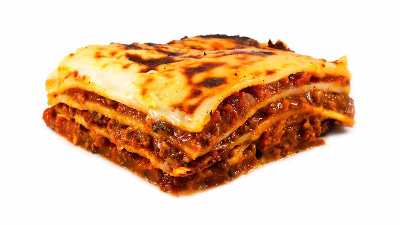 lasagna con manzo e fegatini di pollo