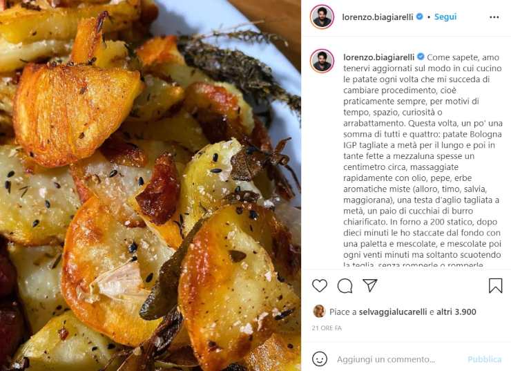 Lorenzo Biagiarelli sfida in cucina - RicettaSprint