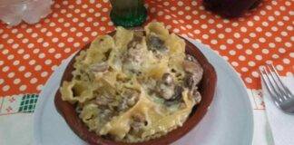 Manfredi con funghi salsiccia e besciamella