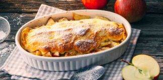 Mele caramellate con crema