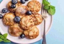 Mini pancake al miele ripieni