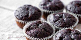 Muffin al cioccolato fondente senza lievito