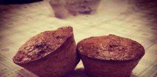 Muffin light alla crusca con cioccolato