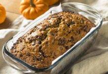Torta con zucca e cioccolato