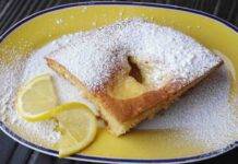 Torta nua con crema al limone