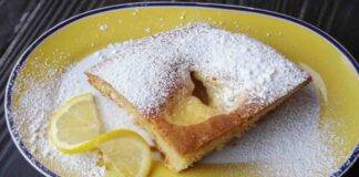 Torta nua con crema al limone