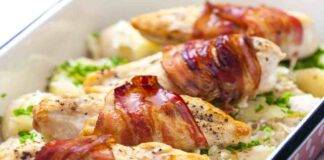 fagottini di pollo al cacio e pepe con bacon AdobeStock