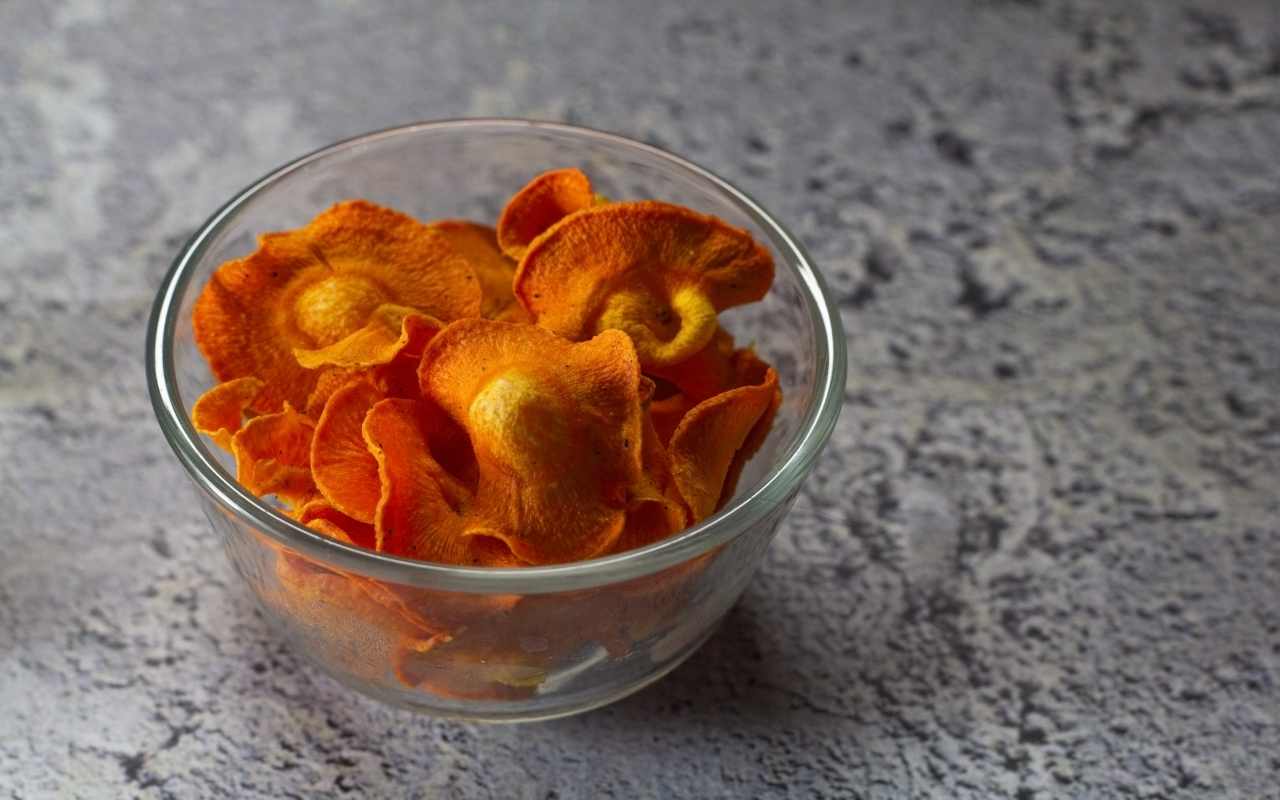 chips carote friggitrice aria ricetta