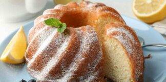 Torta al limone e latte di mandorla