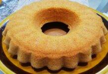 Ciambella soffice alla vaniglia light