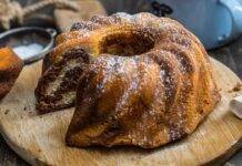 Ciambella variegata al caffè