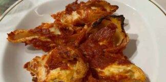 Fagottini di lasagne con friarielli provola e salsiccia