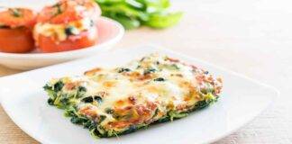 Lasagna di spinaci con sottiletta e besciamella