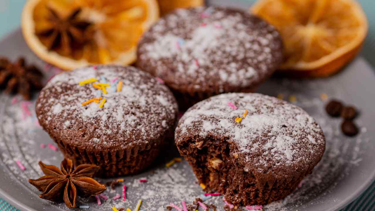 Muffin cacao e arancia